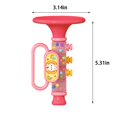thumbnail image 3 of SIYTUAU Pink Children Blow Toy Set Cute Trumpet Mini Harmonica Musical Instrument Plastic Blow Instrument For Kids Music Toy Gift Set Pink Musical Toy For Kids Pink, 3 of 7