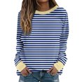 thumbnail image 2 of RXIRUCGD Sweatshirts Décontractés d'Hiver Sans Capuche à Manches Longues Col Rond Imprimé, Bleu, Taille : 4TG, 2 of 5