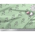 thumbnail image 3 of Soimoi Green Poly Georgette Fabric Berries Fruit Printed Fabric 1 Yard 52 Inch Wide, 3 of 3