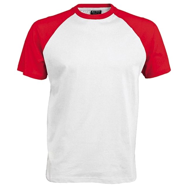 Kariban Mens Short Sleeve Baseball T-Shirt