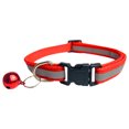 thumbnail image 1 of Riforla Colliers pour Chat Réfléchissants Sécurité à Dégagement Rapide avec Clochette - Ajustables 19-32 cm Colliers pour Animaux Orange Taille Unique, 1 of 3