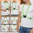 thumbnail image 3 of TOPTIE 2Pack Reflective Running Vest Lightweight High Visibility Adjustable Safety Vest for Running, Jogging-NeonGreen, 3 of 8