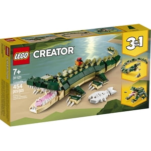 LEGO Creator 3in1 Crocodile 31121 Bâtir un jouet avec des jouets animaux sauvages pour enfants (454 Pièces)