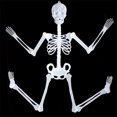 thumbnail image 4 of PVCS Luminous Skull Skeleton Body Scary Halloween Toy Haunted House Tricky Prop Gift for Kids, 4 of 9