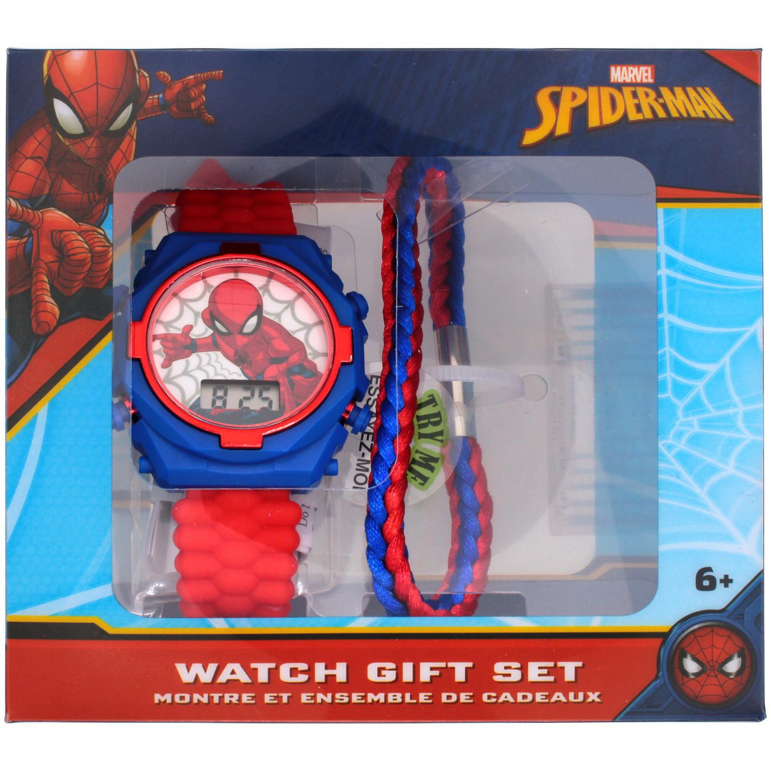 Montre LCD Spider-Man avec bracelet