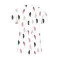 thumbnail image 5 of Penkiiy Blouse d'Été Décontractée à Col en V pour Femmes, Manches Courtes, Boutons, Blanc, 5 of 5