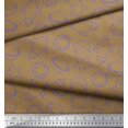 thumbnail image 3 of Soimoi Brown polyester Crepe Fabric Planet & Stars Galaxy Print Sewing Fabric Yard 52 Inch Wide, 3 of 3