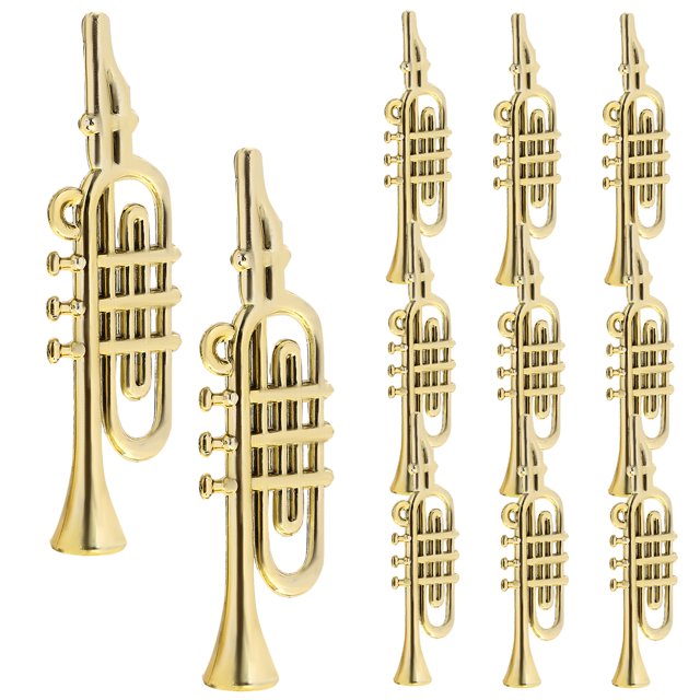 Miangastore 20 Pcs Mini Instrument de Musique en Plastique Modèle Noël Bricolage Ornement d'Instrument Cadeau de Fête