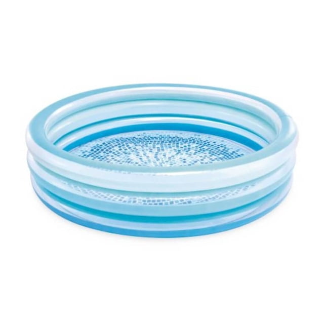 Intex Blue Bliss Splash Pool, Piscine Gonflable Ronde pour Enfants avec Trois Anneaux Bleu Pâle et un Plancher à Motif de Carreaux, Diamètre de 58 Pouces et Hauteur de 13 Pouces, Pouvant Contenir 87 gallons à une Hauteur de Mur de 9 Pouces, Idéale pour les Jeux Extérieurs d'Été pour les Enfants de 2 Ans et Plus.