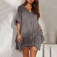 thumbnail image 2 of Ketyyh-chn99 Chandail à Manches Longues Femme Mode Tendance Ample Mignon T-Shirts pour Femmes à Manches Longues Col Rond Chandails T-Shirt Basique Hauts Blouse Café,2TG, 2 of 5