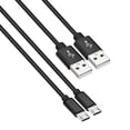 thumbnail image 1 of [2 Pack] Micro USB Cable 4FT, ROFAY USB A Male to Micro USB Sync Charging Android Phone Charger Cable Compatible with PS4, Galaxy S7 Edge/S7/S6,Note 5 4, Black, 1 of 6