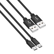 [2 Pack] Micro USB Cable 4FT, ROFAY USB A Male to Micro USB Sync Charging Android Phone Charger Cable Compatible with PS4, Galaxy S7 Edge/S7/S6,Note 5 4, Black