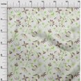 thumbnail image 3 of oneOone Velvet Light Green Fabric Florals Craft Projects Decor Fabric Printed By The Yard 58 Inch Wide, 3 of 4