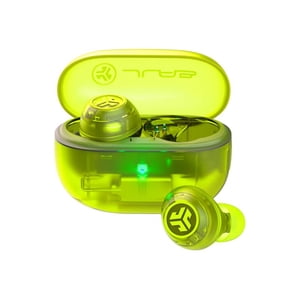 JLab Go POP ANC Véritables écouteurs sans fil, dans l'oreille - Bluetooth - annulation active du bruit - vert néon transparent