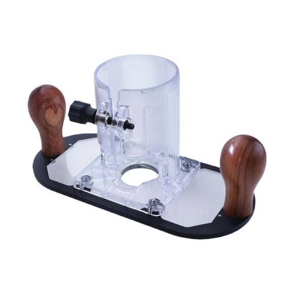 Router Trimmer Base Transparent Milling Base Tool for Precision Work, Slot Milling Cutter for Craft Enthusiasts Engraving Stamps Labeling