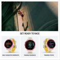 thumbnail image 4 of Garmin® Forerunner® 570, 42mm, Advanced GPS Running and Triathlon Smartwatch, AMOLED Display, Training and Recovery Features, Raspberry Aluminum with Translucent Bone/Mango Band, 4 of 8