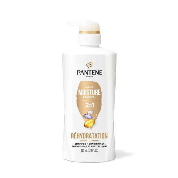 Pantene Daily Moisture Renewal 2-in-1 Shampoo & Conditioner, 530mL