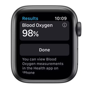 Refurbished Apple Watch Series 6 Aluminum 44mm A2292 (GPS Only, No Cellular) Space Gray (Grade B) w/ Wireless Earbuds