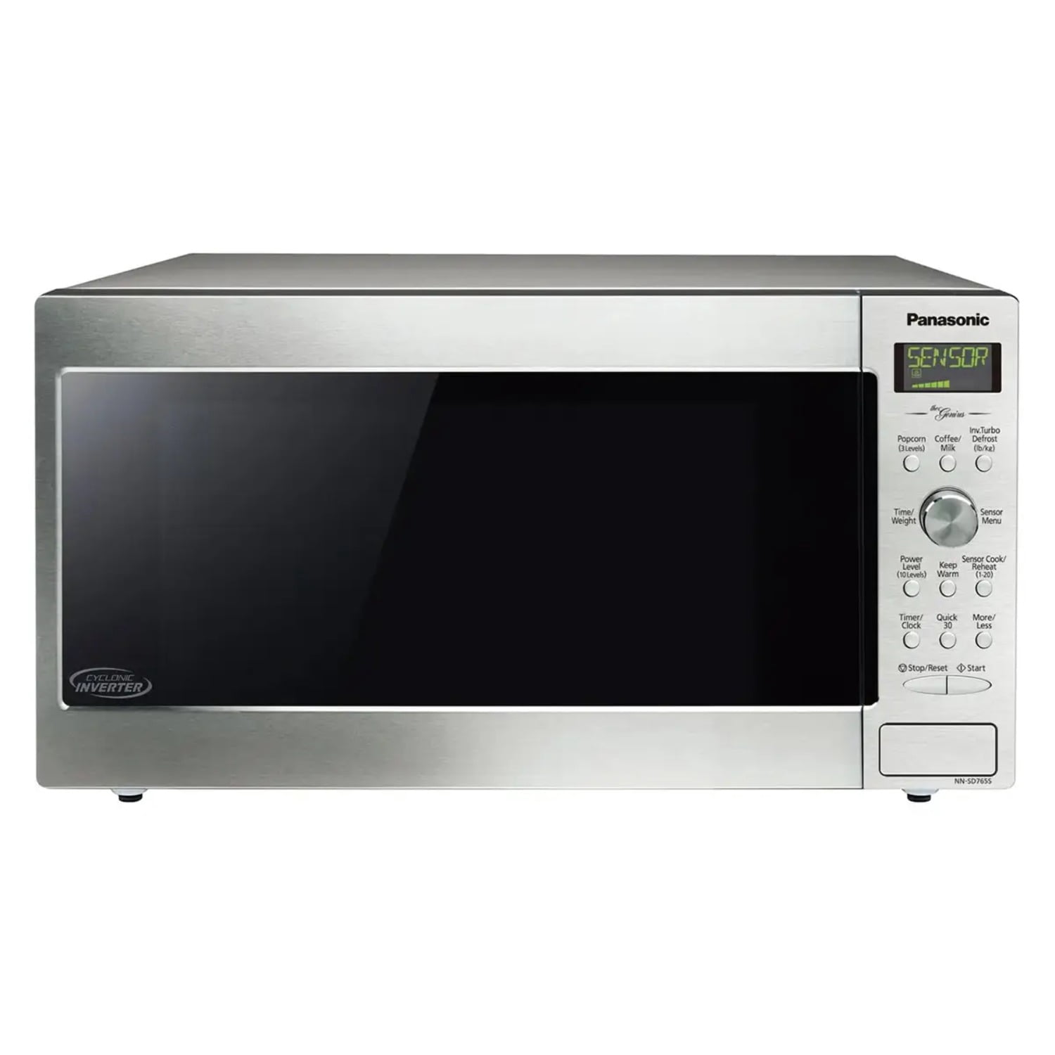 Open Box – Panasonic Genius NN-SD765SC 1.6 Cu. Ft. Cyclonic Inverter Countertop Microwave Oven, Stainless Steel
