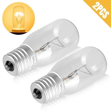 CHUANK 2 Pcs Ampoule à Incandescence pour Appareil T25 Douille E17 40W 110-125V 2700K à Intensité Réglable Pièces de Rechange pour Four à Micro-Ondes