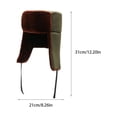 thumbnail image 4 of mmirethe Cotton Versatile And Trendy Winter Cap For Various Occasions Easy To Warm In Winter Winter Hat Hats coffee, 4 of 6