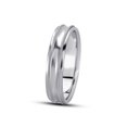 thumbnail image 2 of Mens Bright Polished 5 mm Wedding Band 10K White Gold, 2 of 3