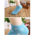 thumbnail image 5 of 5 Pairs of Women Ankle Socks Low Cut Sock Short No Show Socks Random Color (Heart Pattern), 5 of 5