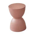 thumbnail image 2 of Lipstore Round Foot Stool Modern Shoe Changing Stool for Nursery Living Room Playroom Pink, 2 of 8
