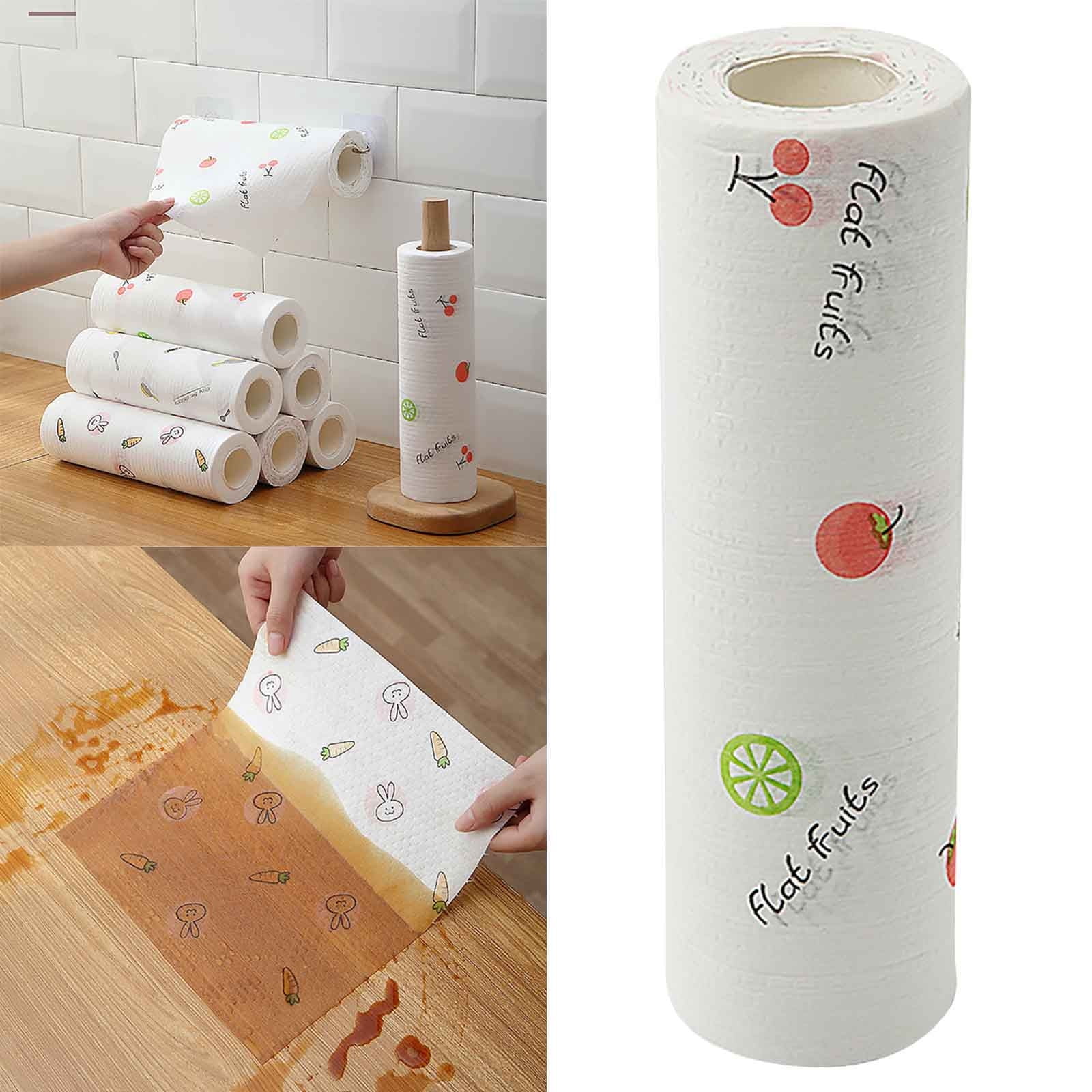Disposable Cleaning Cloths under $5! CQCYD Lazy Cleaning Rags, 70 Sheets Non Woven Disposable Wipes, Kitchen Counter Appliance Dusting Cloth, Wet and Dry Use, Eco Friendly Paper Towel Alternative