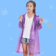 thumbnail image 4 of 1 Pcs Imperméable Transparent pour Enfants Garçons Filles en EVA avec Capuche pour Extérieur, 4 of 10