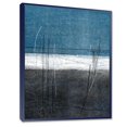 thumbnail image 2 of Designart Teal Meets Grey Abstract Art FLOAT FRAME WALL ART, 2 of 3