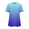 thumbnail image 5 of Blouses pour Femmes Col Rond Mode Décontractée Manches Courtes Printemps/été Haut, 5 of 5