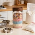 thumbnail image 4 of Dvkptbk storage jar Kitchen Storage Sealed Borosilicate Heatproof Glass Jar with Maple Wood Coffee Grain Tea Container, 4 of 7