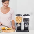 thumbnail image 1 of EGNMCR Small Barrel Cereal Machine Breakfast Cereal Grain Dispenser Kitchen Oatmeal Storage Tank Snack Storage Tank Double barrel cereal maker, 1 of 8