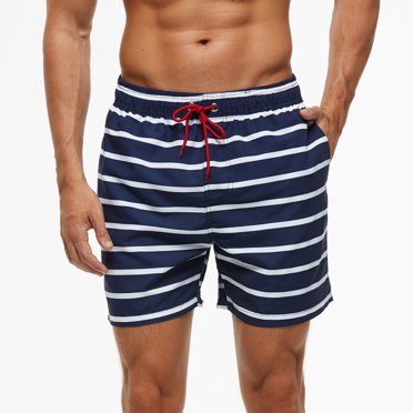 Dvkptbk Mens Swim Trunks Quick Dry Beach Shorts Print Breathable Lace Waterproof Quarter Pants Beach Shorts Sports Casual Pants - Fathers Day Gifts