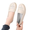 thumbnail image 1 of LSLJS Chaussures Décontractées Confortables Ajourées pour Femmes en Cuir avec Semelles Souples Talons Inclinés, Chaussures Compensées pour Femmes, 1 of 9