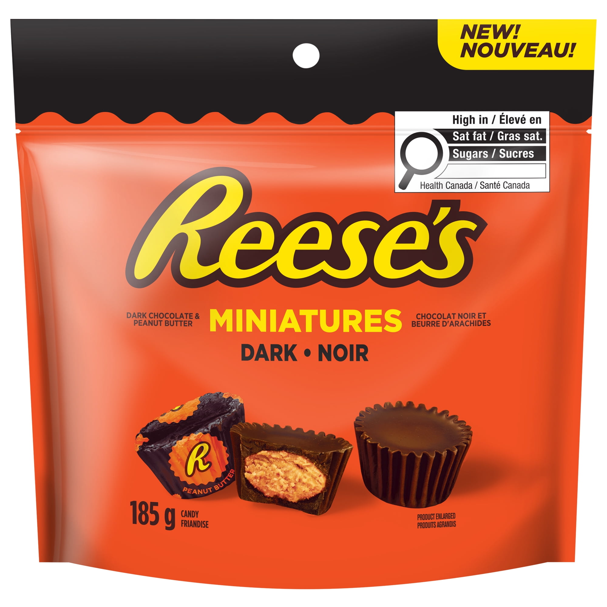 REESE'S Peanut Butter Cup Dark Chocolate Miniatures, 185g