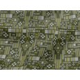 thumbnail image 4 of oneOone en Jersey de Viscose à Rayures et Imprimé Géométrique Carré BTY 60 Pouces de Large, 4 of 5