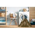 thumbnail image 2 of Ahgly Company Tapis Rond Lavable en Machine Intérieur Transitionnel Brun Cannelle, 3 Pieds Rond, 2 of 7