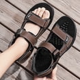thumbnail image 2 of Double Strap Sandals for Men Composite Toe Safety Shoes Adjustable Closure Breathable Upper Beach Sandals 1 Pair, 2 of 9