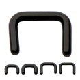 thumbnail image 1 of Mini Septum Staple Ring Black Anodized Titanium septum, 1 of 1
