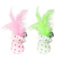 thumbnail image 1 of 2PCS Feather Cat Toy Lovely Creative Interactive Bell Cat Toy Cat Plush Toy, 1 of 10