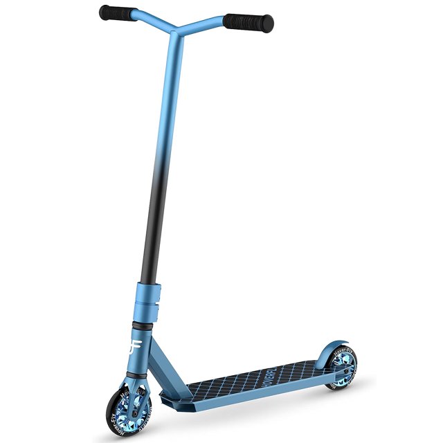 TOYTEXX HT2 Trottinette Freestyle avec Roues à Noyau en Aluminium et Compression HIC pour Débutants – Bleu