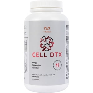 Énergie immédiate soutenue, clarté mentale, focus, digestion saine, antioxydants naturels, système immunitaire plus fort - CELL DTX (240 gélules) - Santé Canada homologué NPN #80091105