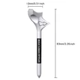 thumbnail image 4 of Golf Tees Rhombic 10 Degree Diagonal Insert Increases the Distance Speed Golf Ball Holder Zero Drag Outdoor Golf Accessories 2pcs, 4 of 6