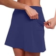 thumbnail image 2 of WEAIXIMIUNG Rallonge de Pantalon de Maternité Jupe-Short Taille Mi-Haute pour Femmes avec Poches / Jupe-Short Décontractée Active Deux Pièces, 2 of 7
