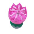 thumbnail image 1 of New Double-deck Rotating Music Lotus Flower Candle For Birthday, 1 of 3