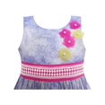 thumbnail image 4 of Robe Débardeur Fille Rose Jardin Imprimé Fleur Coton Violet 4 Ans, 4 of 4
