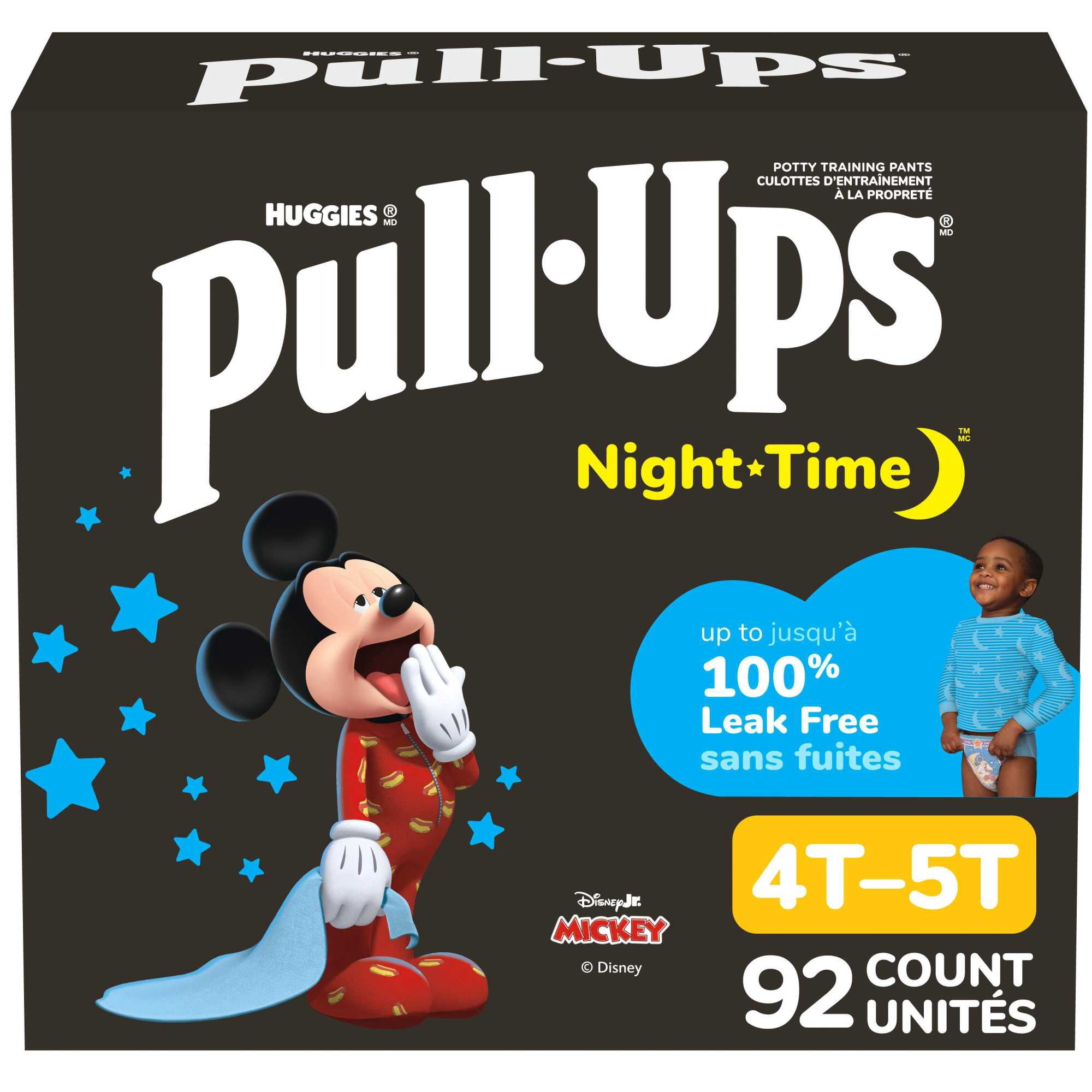 Pull-Ups Boys' Night-Time Potty Training Pants, 4T-5T (38-50 lbs), 92 Ct