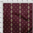thumbnail image 2 of oneOone Tissu Viscose Chiffon Rayé & Tourbillon Tissu Ikat Imprimé au Mètre 42 Pouces de Large, 2 of 4